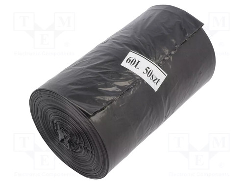 Nero polietilene 60l 50pz - ld,