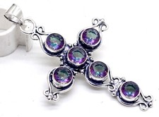 Ciondolo croce gioiello pietra