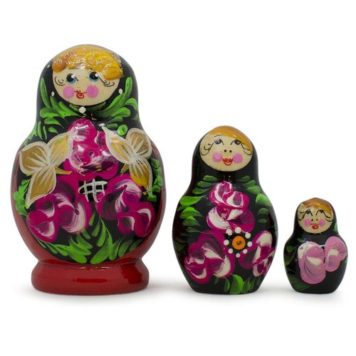 Set fiori vestito - nero, e