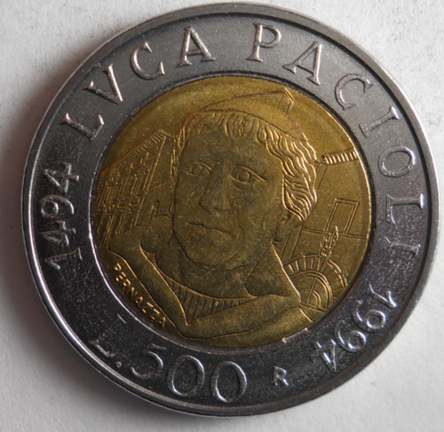 Italia 500 lire - 500, 1994