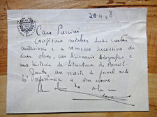 1948-ACADEMIA BRASILEIRA-Lettera inviata a Puccini (Mario, Editore Letterato)+