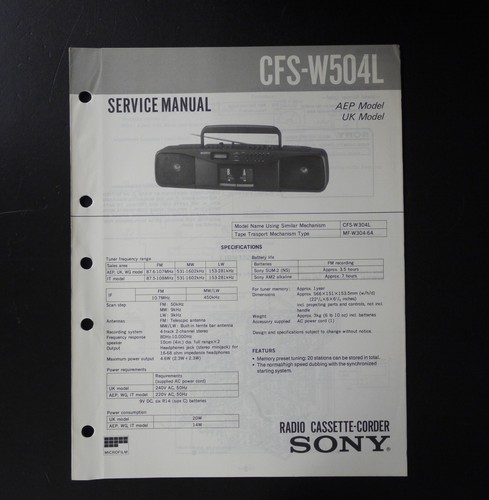 Originale sony cfs - originale,