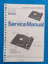 PHILIPS 22GC018 HiFi Record Player Giradischi Automatic SERVICE MANUAL ORIGINALE