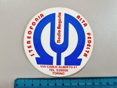 Adesivo radio augusta - radio, torino