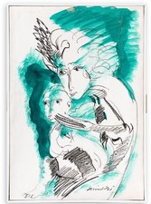 REMO BRINDISI ernesto treccani renato guttuso giuseppe migneco aligi sassu baj