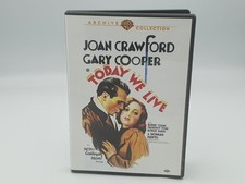 Today We Live Dvd Region 1 US Import Warner Archive 1933