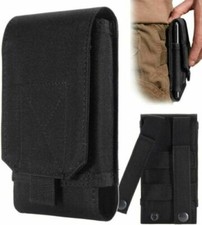 Fondina porta cellulare da esercito, per cintura,  colore Nero