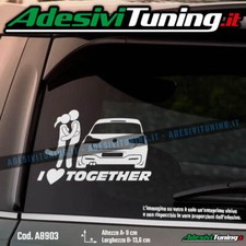 Adesivo I love together BMW