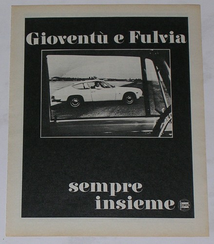Advert pubblicità 1968 lancia - pubblicità,