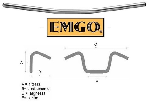 Manubrio drag bar cm - manubrio,