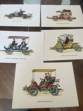 REPUBBLICA DEI RAGAZZI - CARLOR - LE AUTOMOBILI - SERIE PRIMA - 5 CARTOLINE