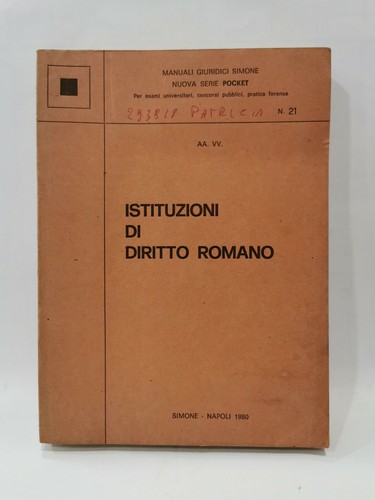 Istituzioni di - aa.vv.,