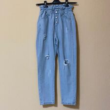 Io Chica Pantaloni Jeans 16 anni Blu Effetto Strappato Casual Made in Italy