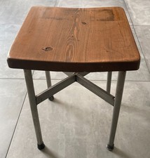 SGABELLO in legno e acciaio