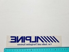 ALPINE CAR AUDIO STICKER