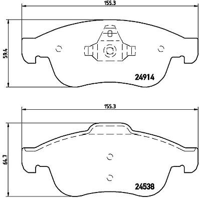 Brembo 050 kit pastiglie - 68,