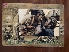 cap Fotobusta,Il buono,il brutto,il cattivo C.Eastwood,Wallach,Leone,1 ediz.1966