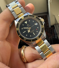 Zodiac Red Point Diver 200 Meters Black Dial Automatic Calibre Acier-Gold