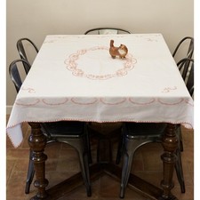 copy of ANTICA TOVAGLIA  RICAMATA A MANO 150x140 cm