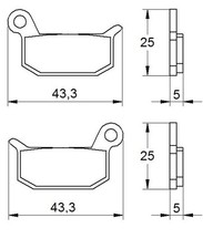 PASTIGLIE FRENO ACCOSSATO