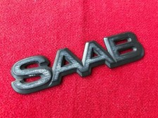 SAAB LOGO SIGLA EMBLEMA FREGIO STEMMA SCRITTA TARGHETTA BADGE TARGA PLACCA NOME