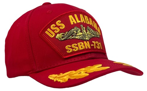 Cappello uss alabama - alabama, crimson