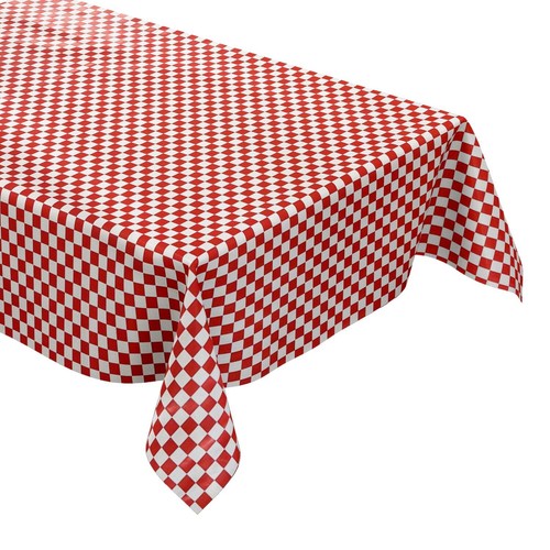 Tovaglia tela cerata rosso - di,
