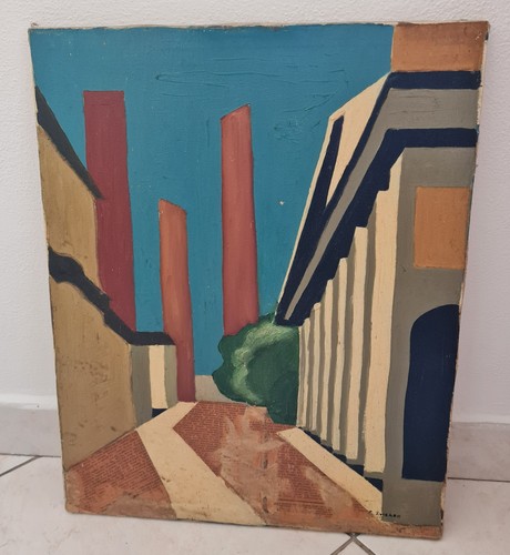 Metafisica olio tela primi - tela,
