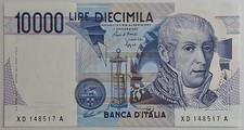 10000 Lire Alessandro Volta -