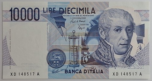 10000 lire alessandro volta - volta,