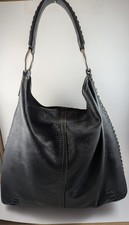 Borsa hobo in pelle nera marca