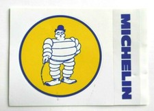 Adesivo Pubblicità Omino Michelin Gentleman Inglese Chaplin Bib Bibendum 80er
