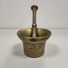 Mortaio da Pesto con Pestello in ottone, Italia Anni'50