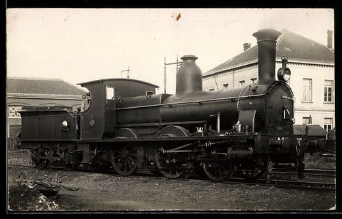 Cartolina locomotiva vapore - a,