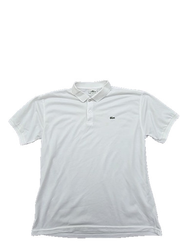 Polo lacoste bianca - bianca, manica
