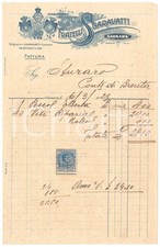 1923 SAONARA (PD) Fratelli SGARAVATTI Stabilimento Orticoltura - Fattura