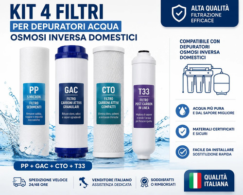 Kit filtri depuratore acqua - depuratore,
