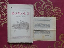 Giovanni Cavicchioli Romolo Tragedia Latina Disegni di Giorgio De Chirico 1923
