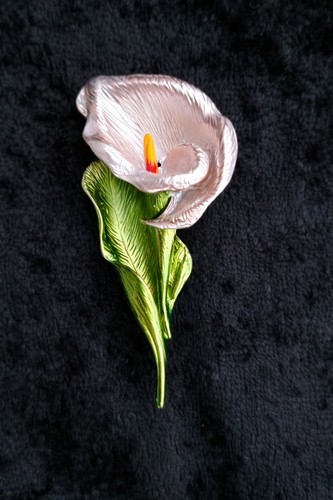 Spilla fiore giglio - , bianco