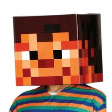 Casco elmo pixelato in cartone