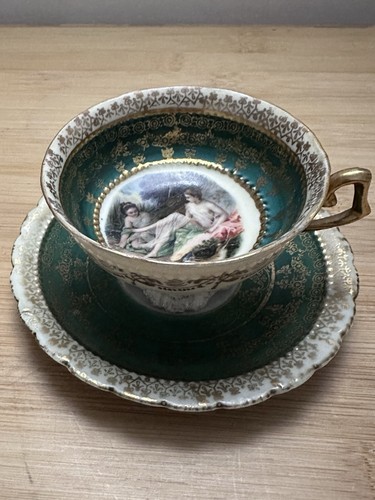 Antica tazza piattino - e,