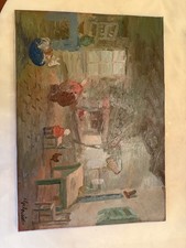 Quadro olio su Compensato di