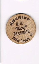 Gettone in legno nichelato