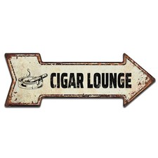 Insegna Freccia Metallo Cigar