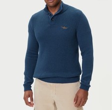 Maglione collo bottoni