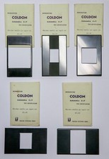 5 x Mascherine metalliche per negativi x Ingranditore IFF  COLDON Automatico 6x9
