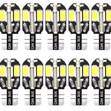 10X LAMPADINE LED T10 W5W 12V