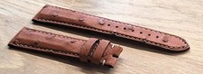 JAEGER LE COULTRE REVERSO CINTURINO WATCH STRAP STRUZZO GENUINE OSTRICH mm.19/16
