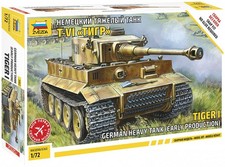 Modellino Carro Armato German Tiger I Scala 1:72 (Importato da Giappone)