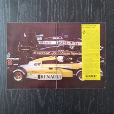 1984 Renault F1 - Original AD Advertising Pubblicità Vintage